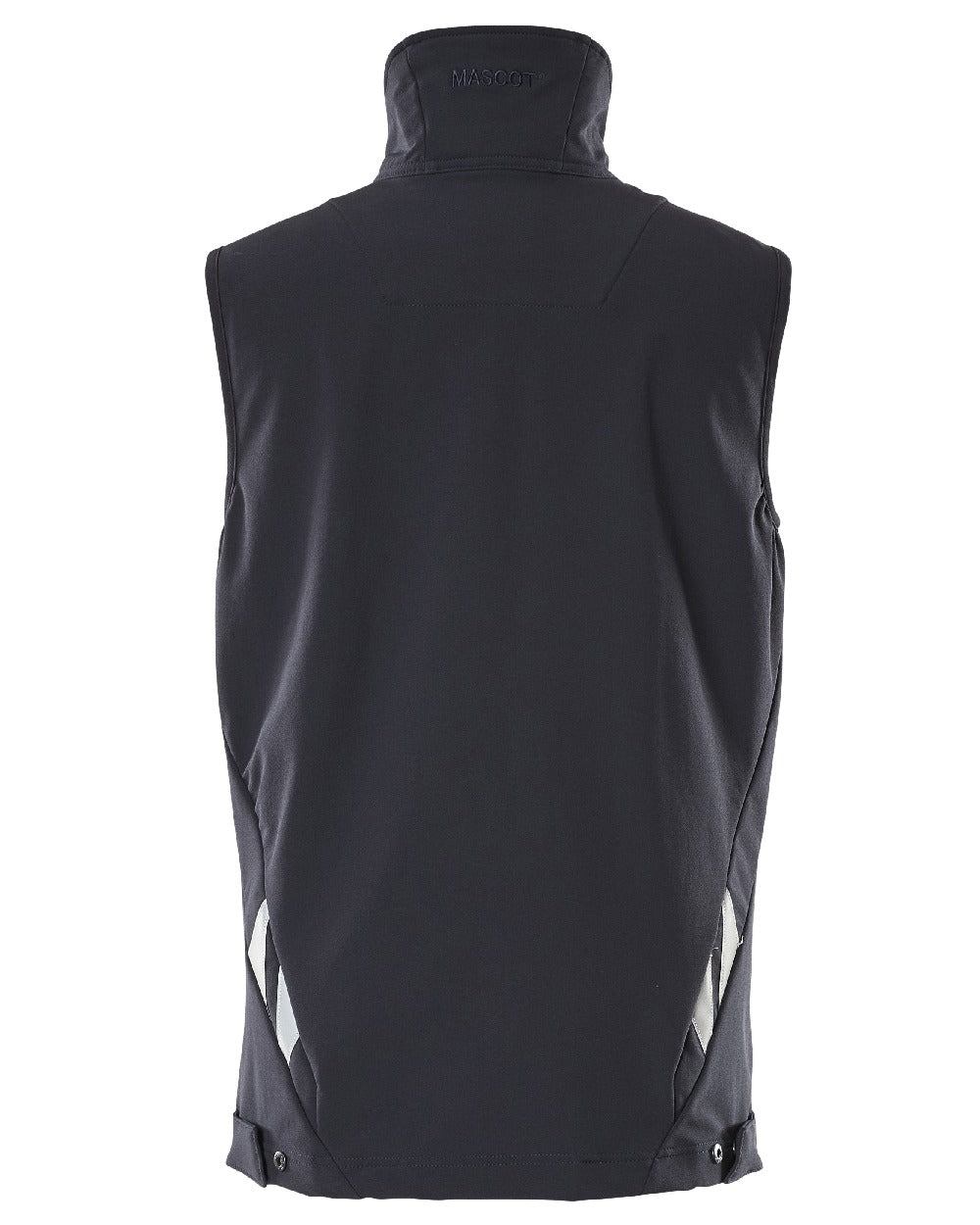 Dark Navy Coloured Mascot Workwear Mens Accelerate Lightweight Gilet on white background 