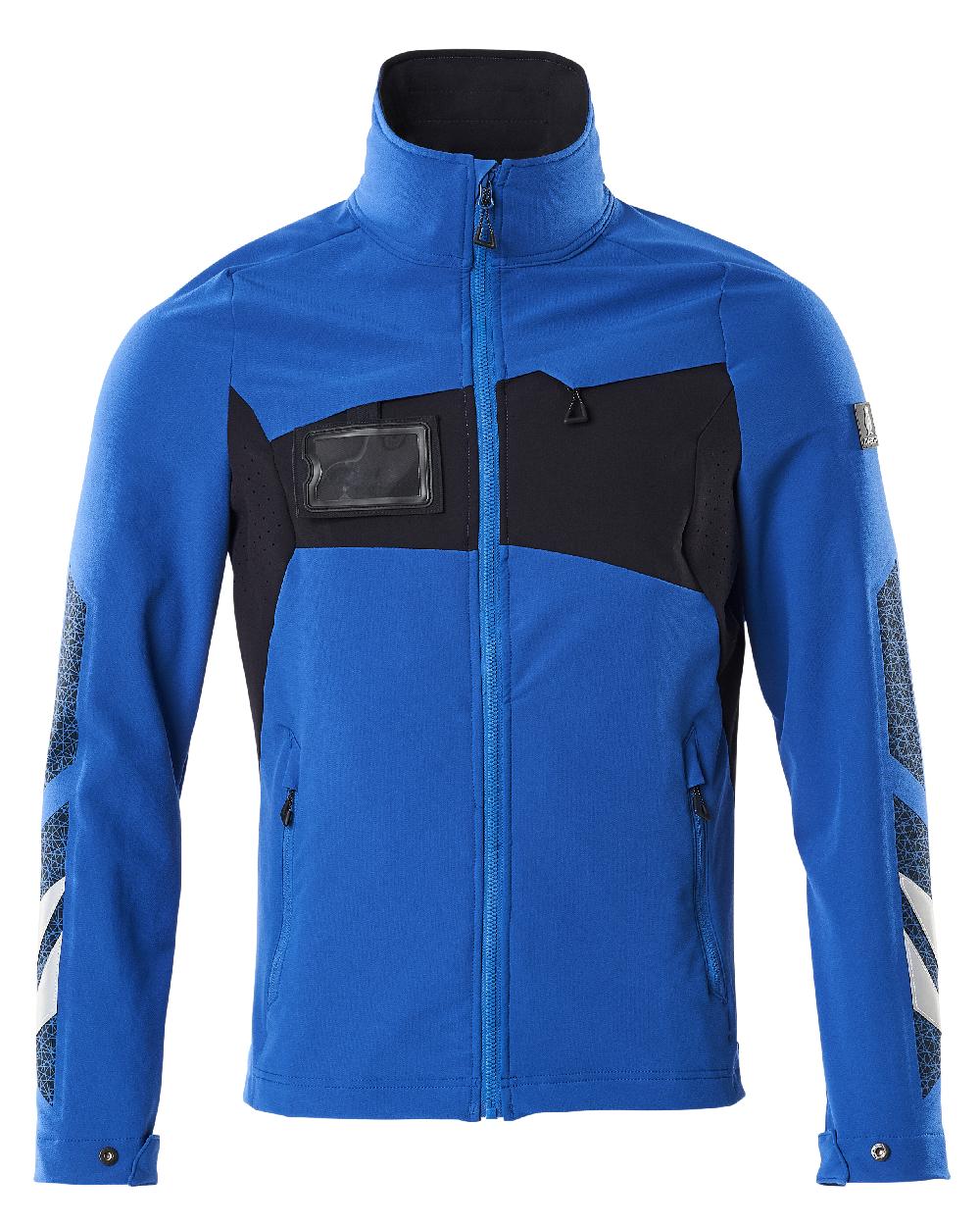 Azure Blue Dark Navy Coloured Mascot Workwear Mens Accelerate Lightweight Jacket on white background
