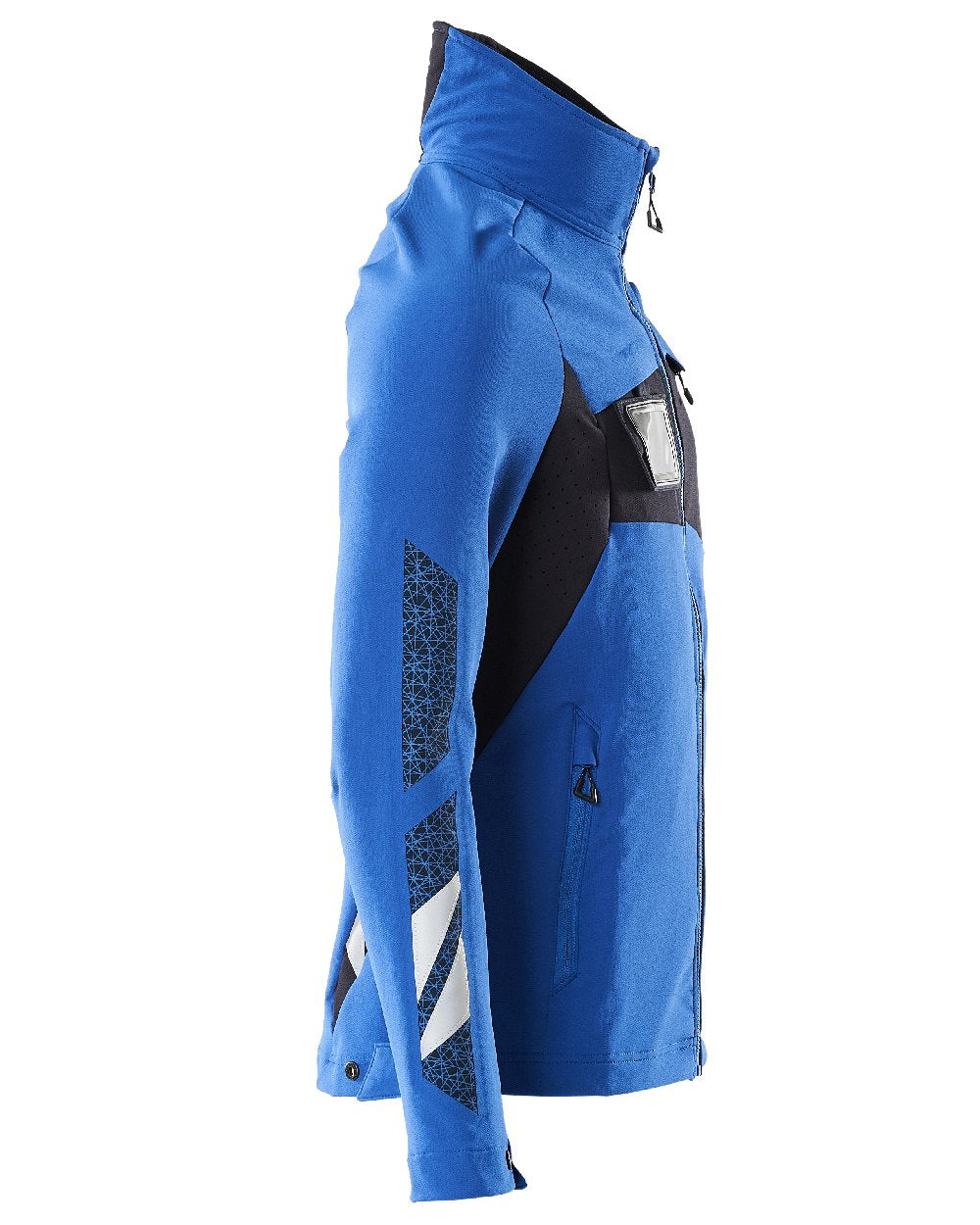Azure Blue Dark Navy Coloured Mascot Workwear Mens Accelerate Lightweight Jacket on white background 