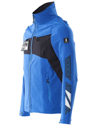 Azure Blue Dark Navy Coloured Mascot Workwear Mens Accelerate Lightweight Jacket on white background 