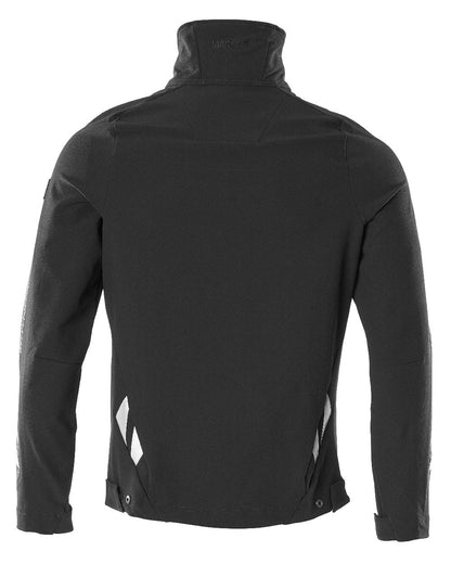 Black Coloured Mascot Workwear Mens Accelerate Lightweight Jacket on white background 