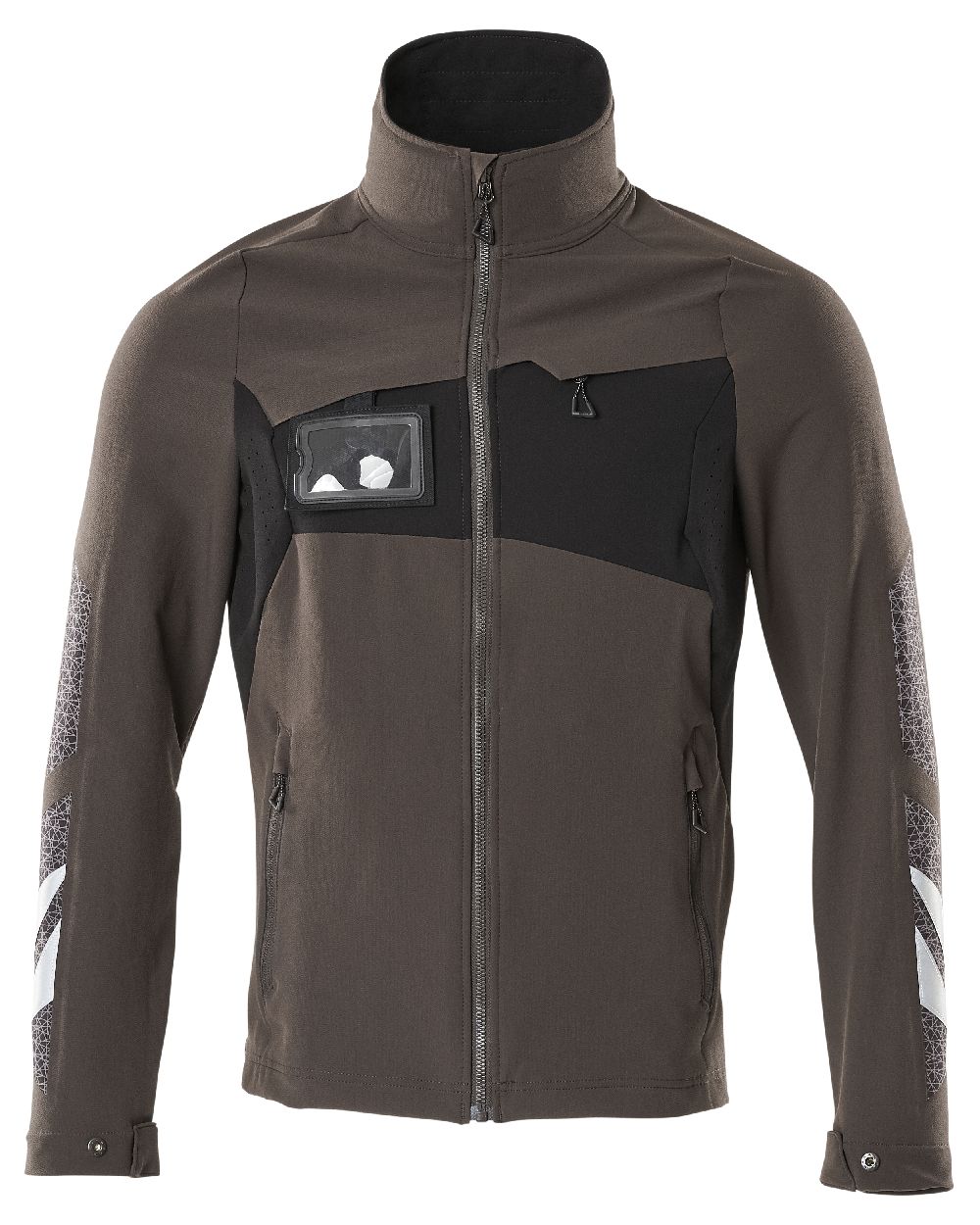 Dark Anthracite Black Coloured Mascot Workwear Mens Accelerate Lightweight Jacket on white background 