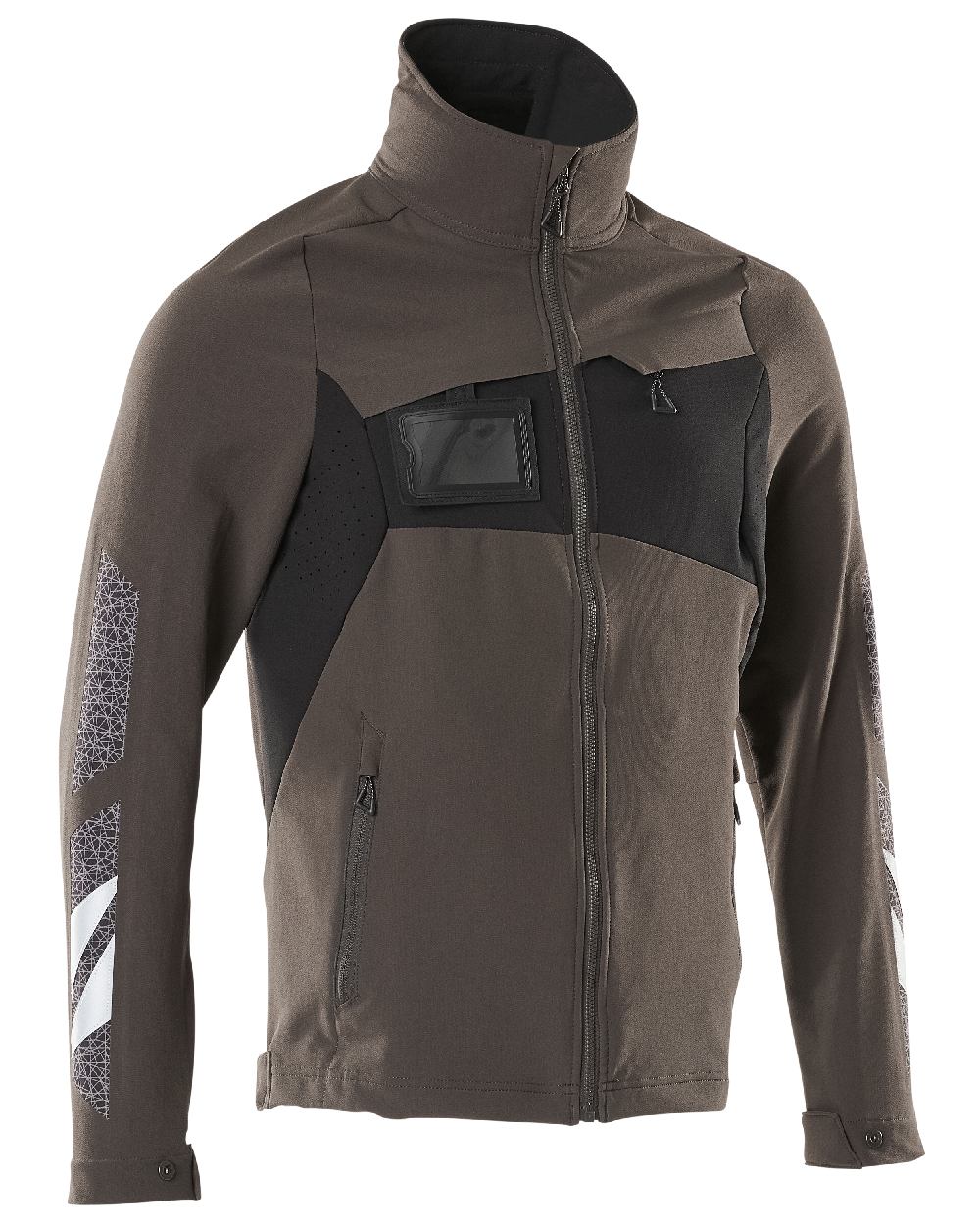 Dark Anthracite Black Coloured Mascot Workwear Mens Accelerate Lightweight Jacket on white background 