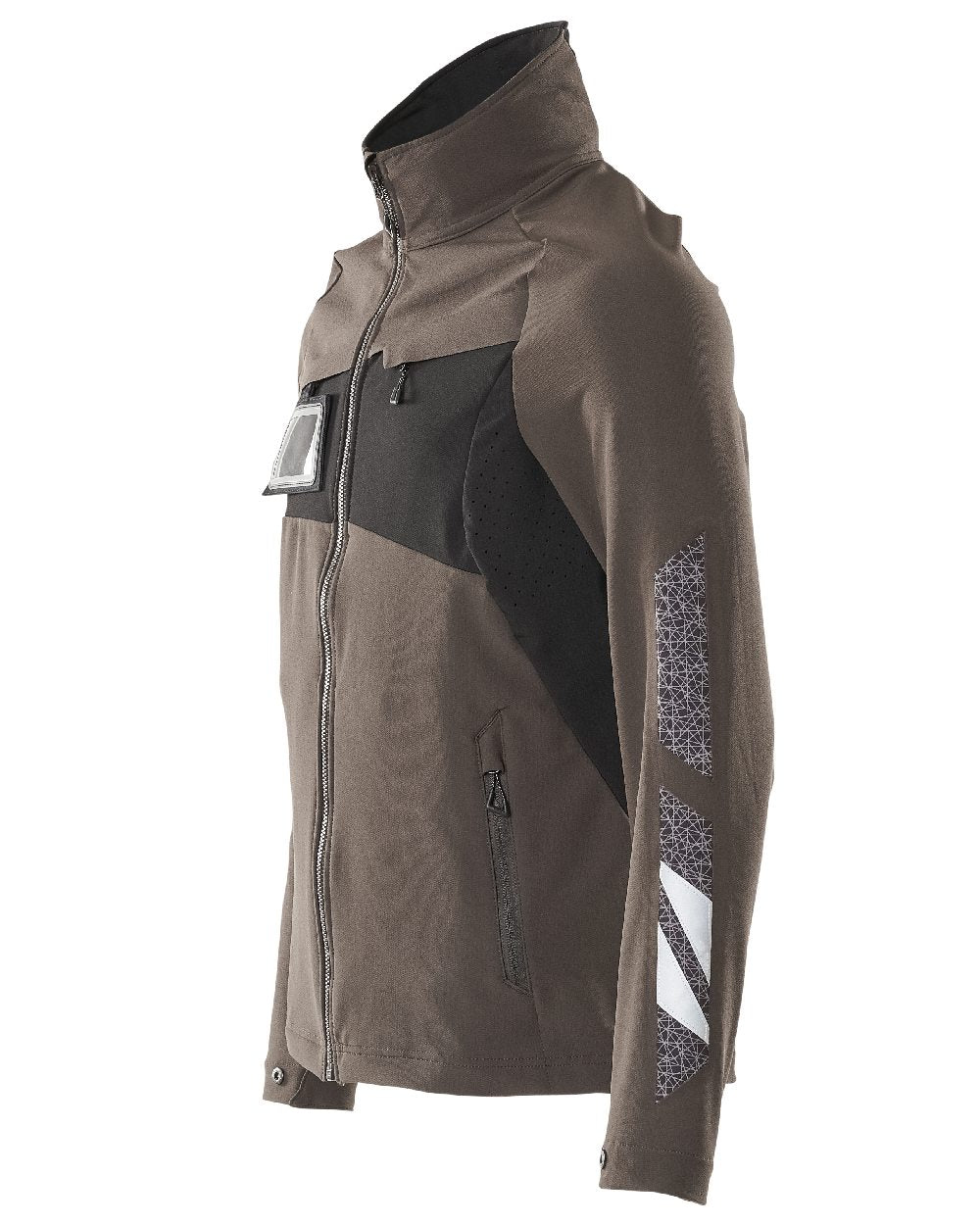 Dark Anthracite Black Coloured Mascot Workwear Mens Accelerate Lightweight Jacket on white background 