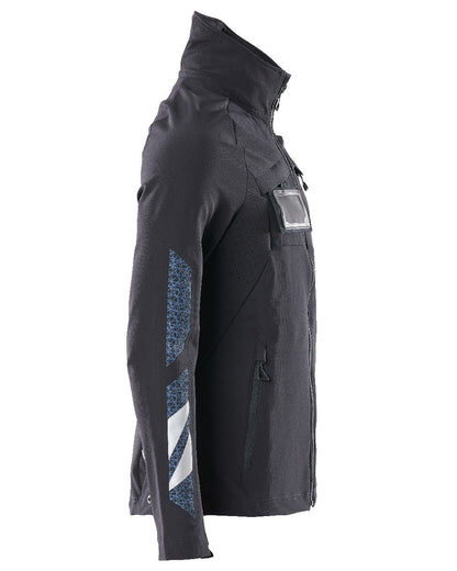 Dark Navy Coloured Mascot Workwear Mens Accelerate Lightweight Jacket on white background 