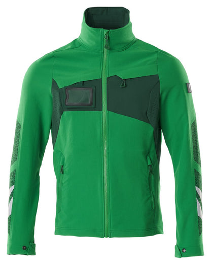 Grass Green Coloured Mascot Workwear Mens Accelerate Lightweight Jacket on white background 