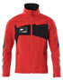 Traffic Red Black Coloured Mascot Workwear Mens Accelerate Lightweight Jacket on white background 