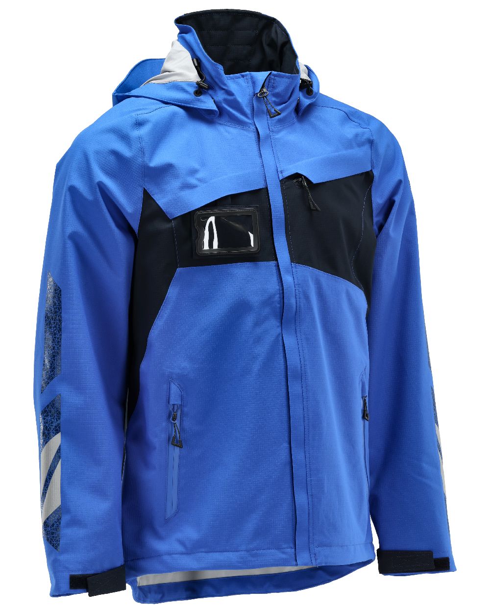 Azure Blue Dark Navy Coloured Mascot Workwear Mens Accelerate Lightweight Outer Shell Jacket on white background 