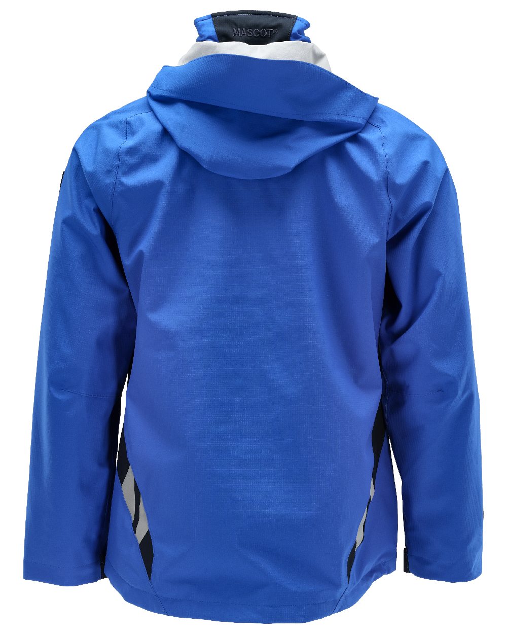 Azure Blue Dark Navy Coloured Mascot Workwear Mens Accelerate Lightweight Outer Shell Jacket on white background 