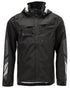Black Coloured Mascot Workwear Mens Accelerate Lightweight Outer Shell Jacket on white background 