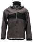 Dark Anthracite Black Coloured Mascot Workwear Mens Accelerate Lightweight Outer Shell Jacket on white background 