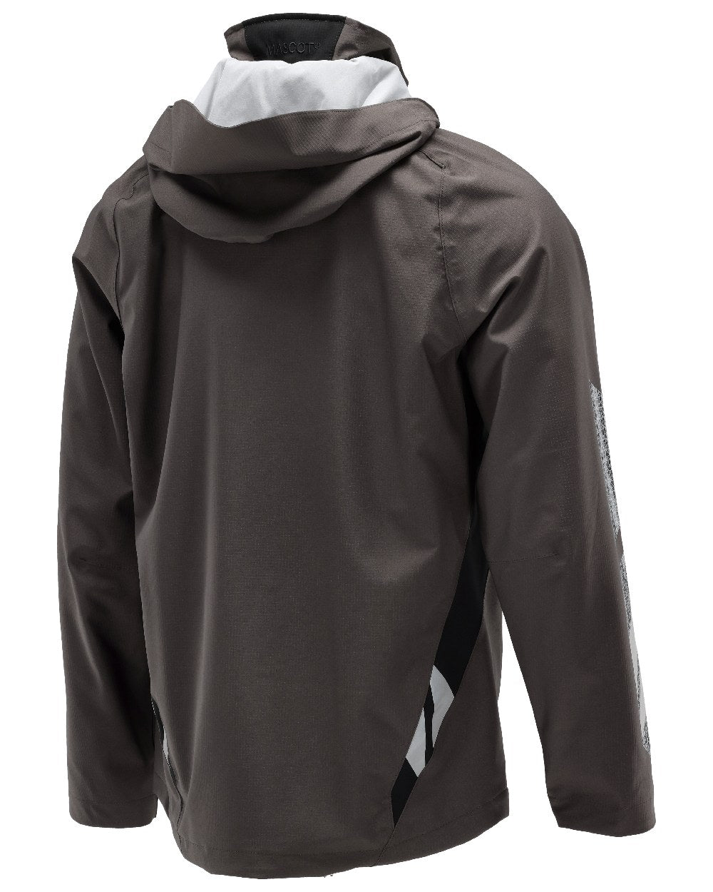 Dark Anthracite Black Coloured Mascot Workwear Mens Accelerate Lightweight Outer Shell Jacket on white background 