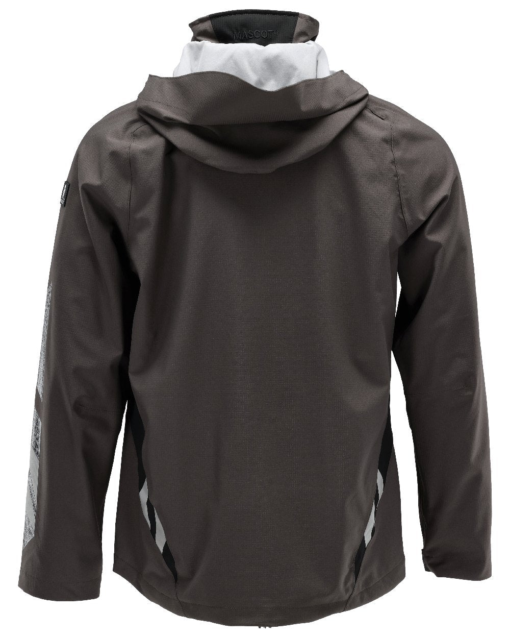 Dark Anthracite Black Coloured Mascot Workwear Mens Accelerate Lightweight Outer Shell Jacket on white background 