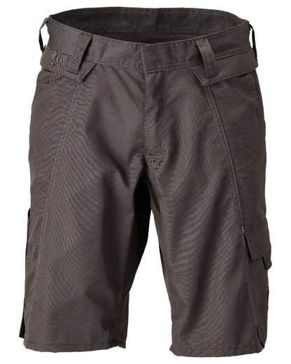 Dark Anthracite Coloured Mascot Workwear Mens Accelerate Lightweight Shorts on white background 
