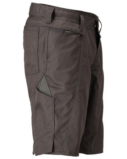 Dark Anthracite Coloured Mascot Workwear Mens Accelerate Lightweight Shorts on white background 
