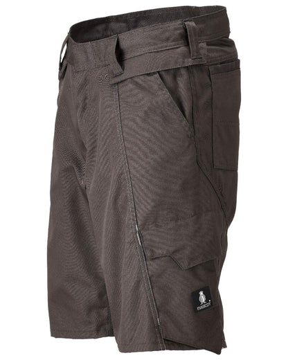 Dark Anthracite Coloured Mascot Workwear Mens Accelerate Lightweight Shorts on white background 