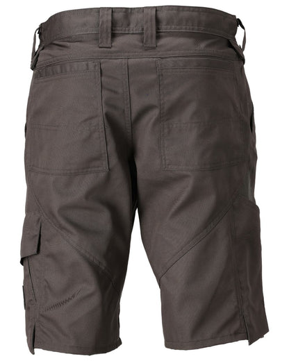 Dark Anthracite Coloured Mascot Workwear Mens Accelerate Lightweight Shorts on white background 