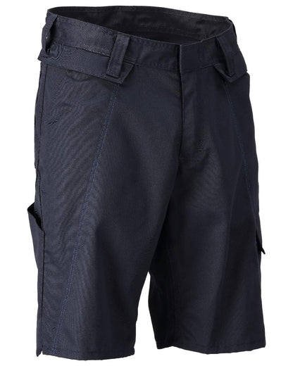 Dark Navy Coloured Mascot Workwear Mens Accelerate Lightweight Shorts on white background 