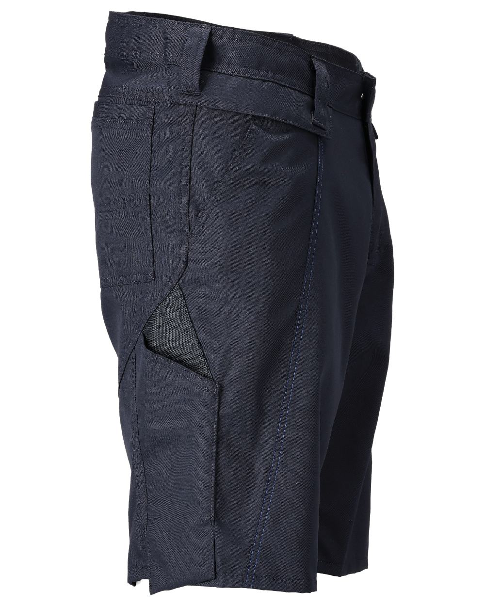 Dark Navy Coloured Mascot Workwear Mens Accelerate Lightweight Shorts on white background 