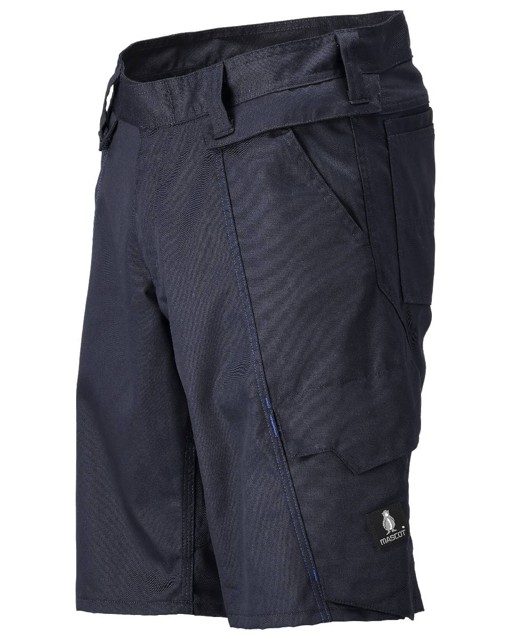 Dark Navy Coloured Mascot Workwear Mens Accelerate Lightweight Shorts on white background 