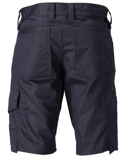 Dark Navy Coloured Mascot Workwear Mens Accelerate Lightweight Shorts on white background 