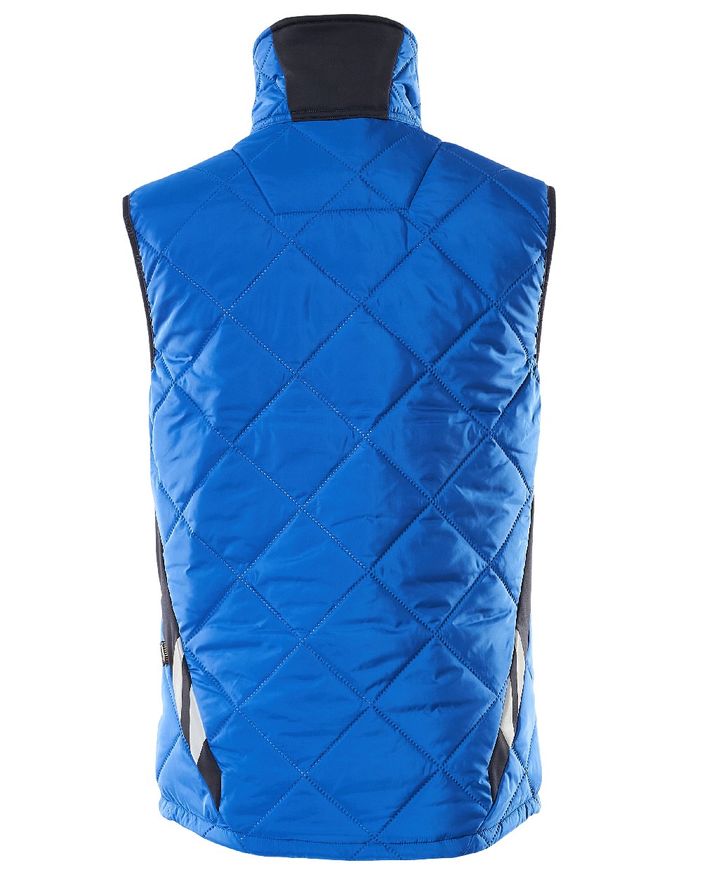 Azure Blue Dark Navy Coloured Mascot Workwear Mens Accelerate Lightweight Thermal Gilet on white background 