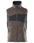 Dark Anthracite Black Coloured Mascot Workwear Mens Accelerate Lightweight Thermal Gilet on white background 