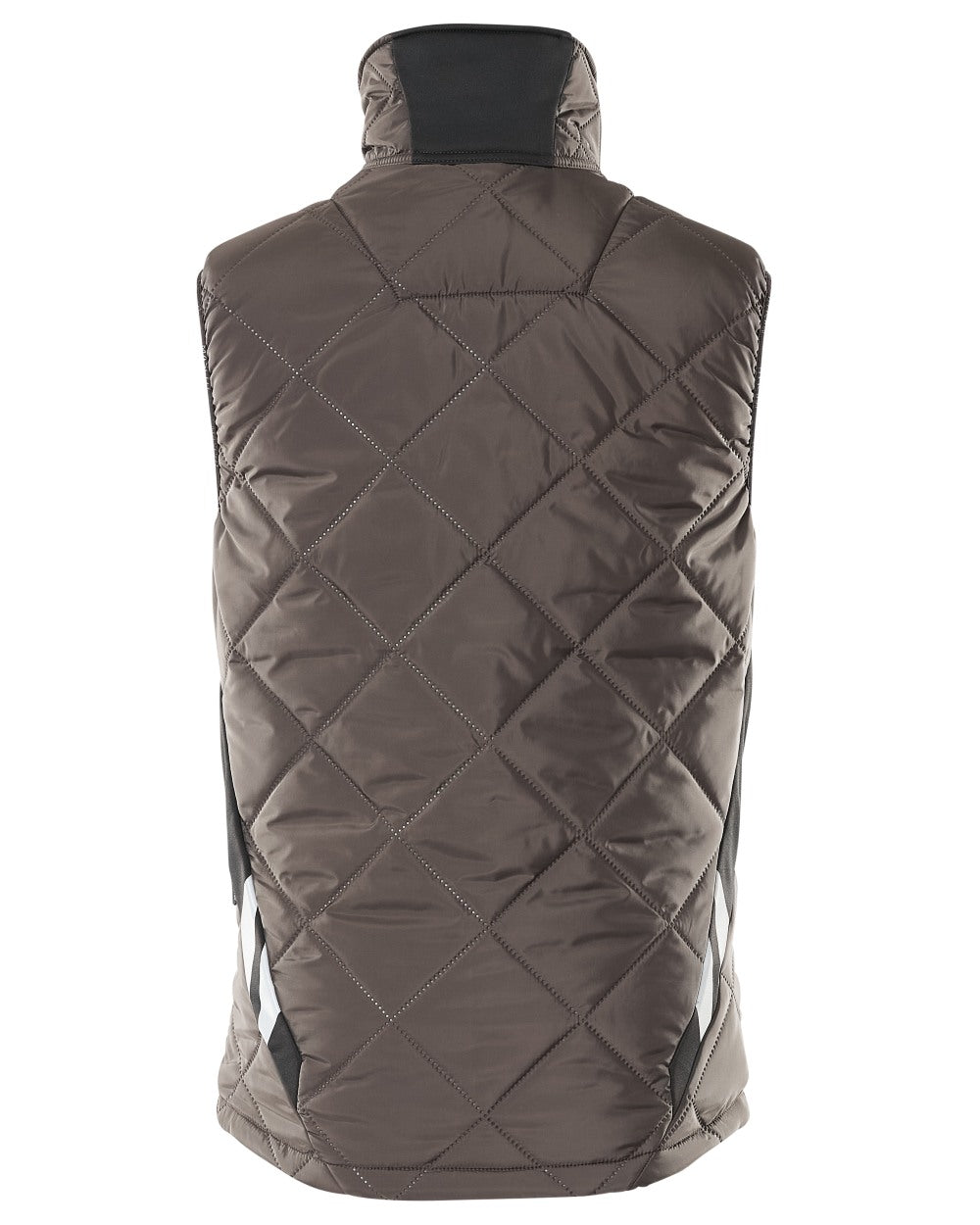 Dark Anthracite Black Coloured Mascot Workwear Mens Accelerate Lightweight Thermal Gilet on white background 