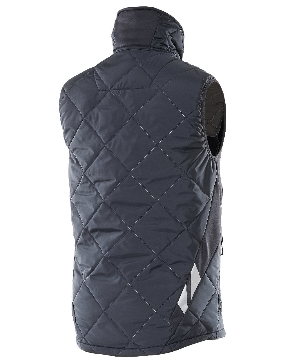 Dark Navy Coloured Mascot Workwear Mens Accelerate Lightweight Thermal Gilet on white background 