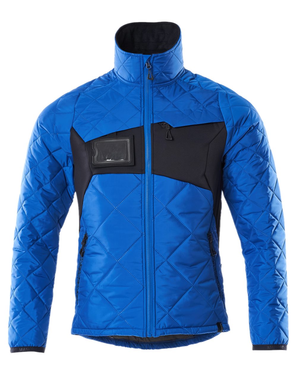 Azure Blue Dark Navy Coloured Mascot Workwear Mens Accelerate Lightweight Thermal Jacket on white background 