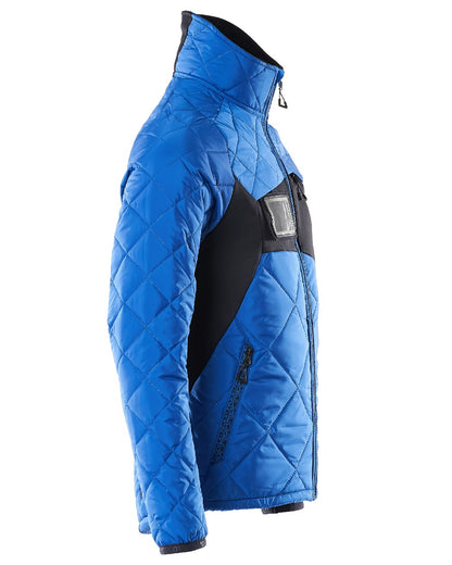 Azure Blue Dark Navy Coloured Mascot Workwear Mens Accelerate Lightweight Thermal Jacket on white background 