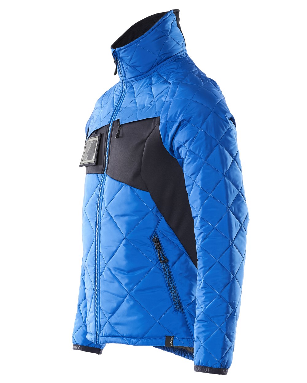 Azure Blue Dark Navy Coloured Mascot Workwear Mens Accelerate Lightweight Thermal Jacket on white background 