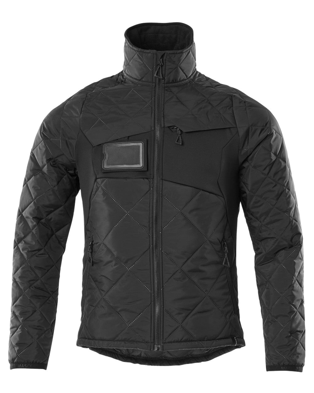 Black Coloured Mascot Workwear Mens Accelerate Lightweight Thermal Jacket on white background 