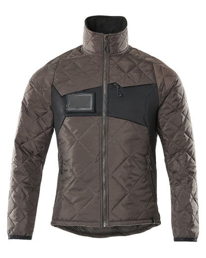 Dark Anthracite Black Coloured Mascot Workwear Mens Accelerate Lightweight Thermal Jacket on white background 