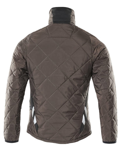 Dark Anthracite Black Coloured Mascot Workwear Mens Accelerate Lightweight Thermal Jacket on white background 