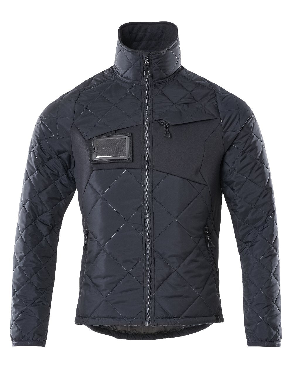 Dark Navy Flecked Coloured Mascot Workwear Mens Accelerate Lightweight Thermal Jacket on white background 