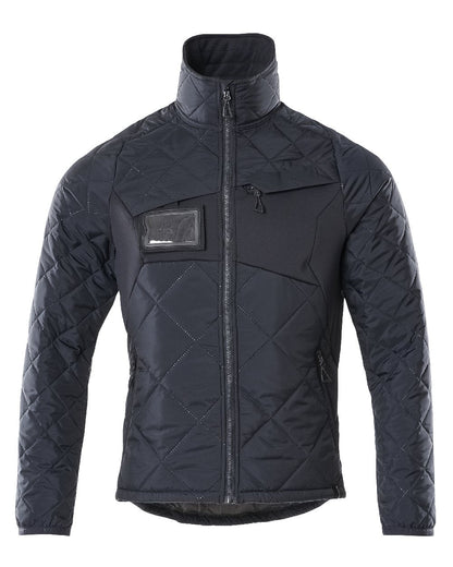 Dark Navy Flecked Coloured Mascot Workwear Mens Accelerate Lightweight Thermal Jacket on white background 