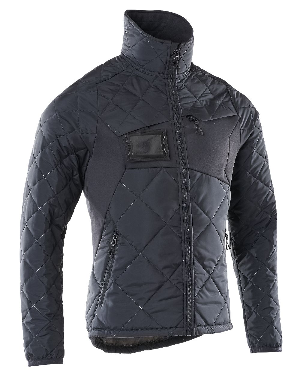 Dark Navy Flecked Coloured Mascot Workwear Mens Accelerate Lightweight Thermal Jacket on white background 