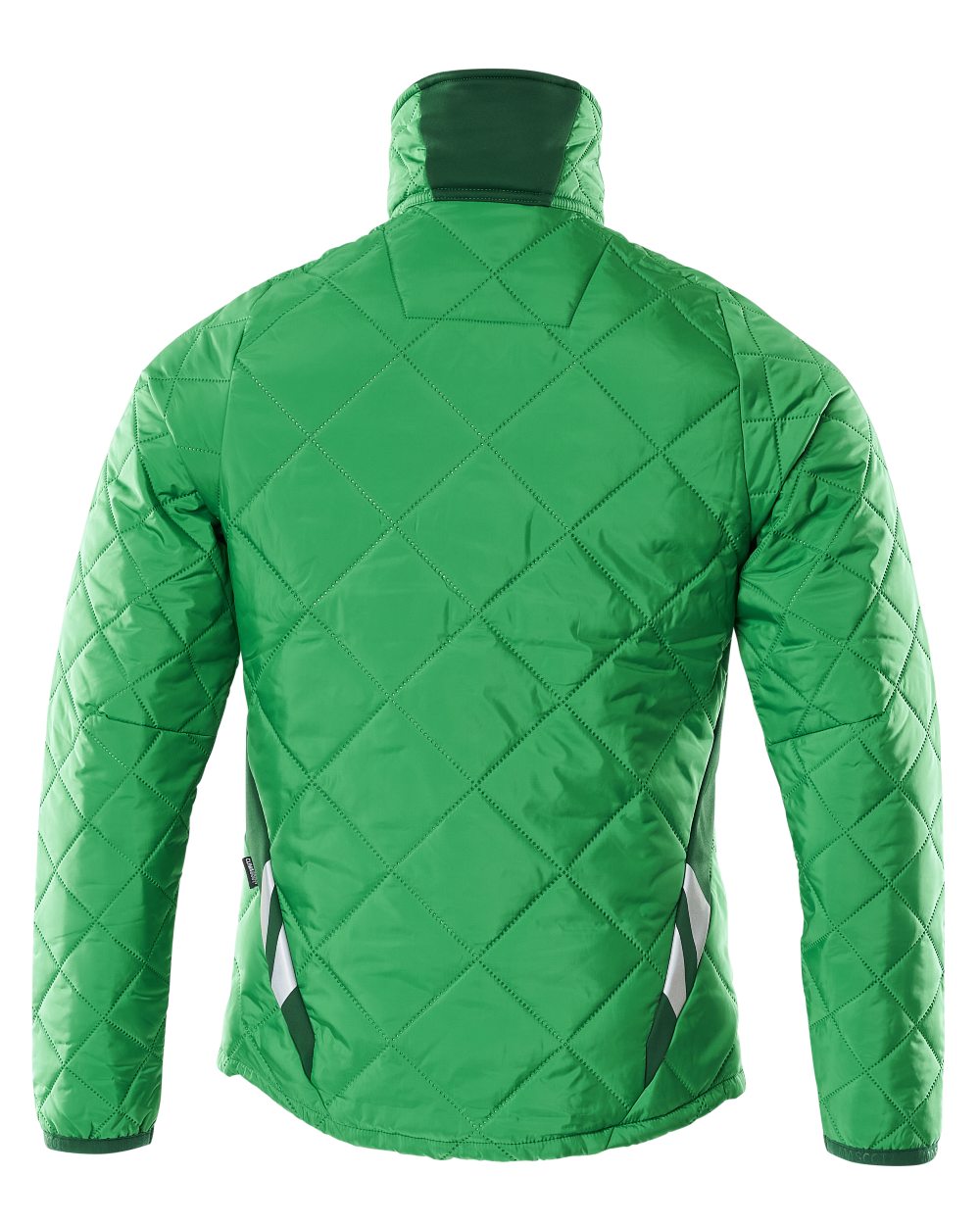 Grass Green Coloured Mascot Workwear Mens Accelerate Lightweight Thermal Jacket on white background 