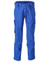 Azure Blue Coloured Mascot Workwear Mens Accelerate Lightweight Trousers With Kneepad Pockets on white background 