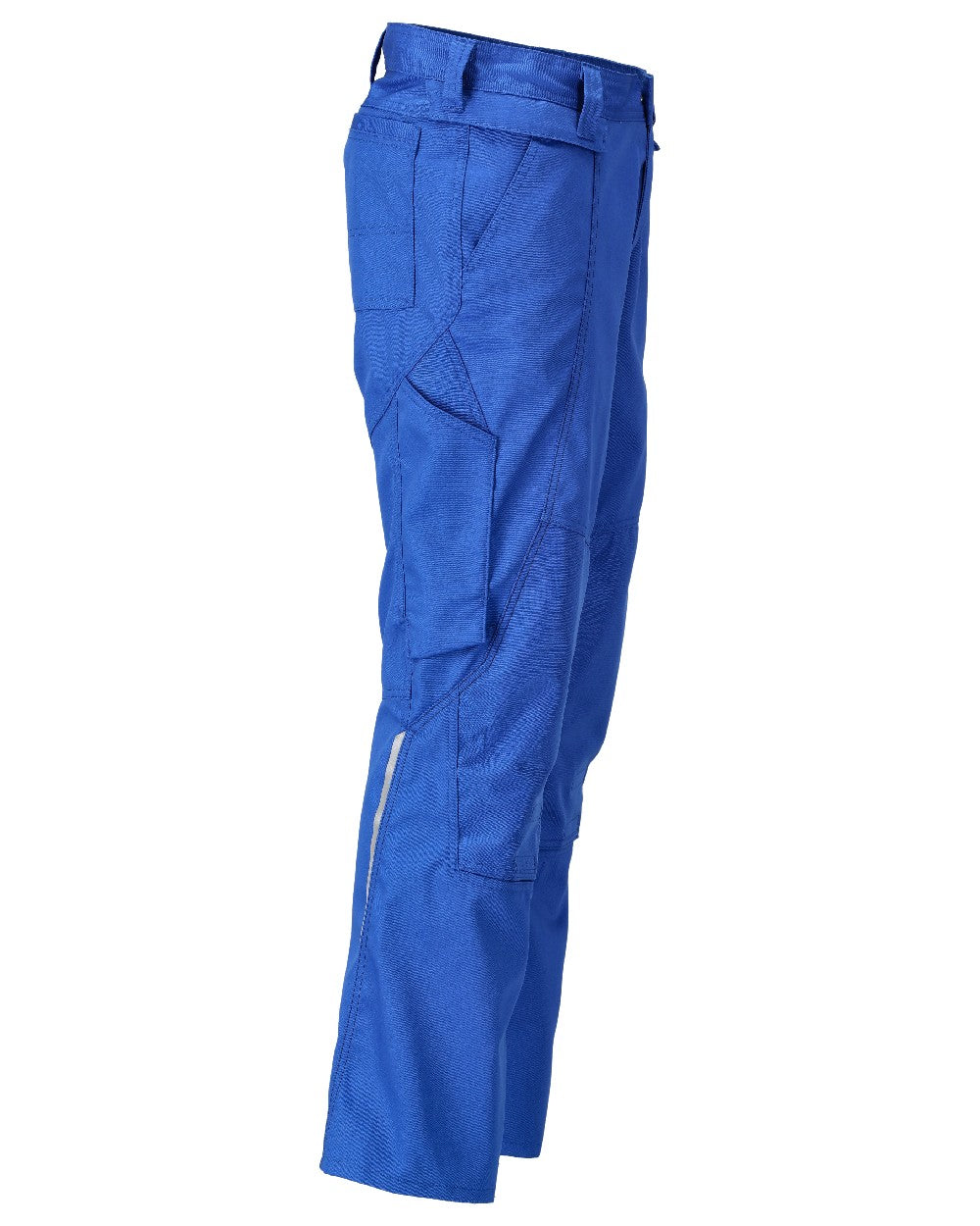 Azure Blue Coloured Mascot Workwear Mens Accelerate Lightweight Trousers With Kneepad Pockets on white background 