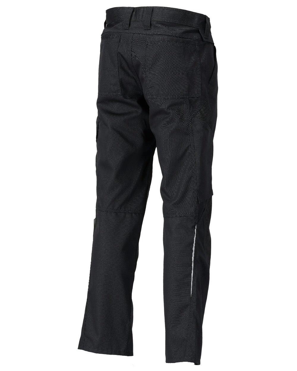 Black Coloured Mascot Workwear Mens Accelerate Lightweight Trousers With Kneepad Pockets on white background 