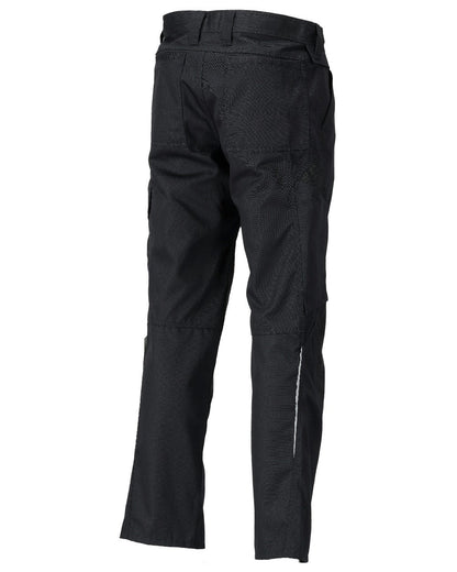Black Coloured Mascot Workwear Mens Accelerate Lightweight Trousers With Kneepad Pockets on white background 