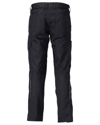 Black Coloured Mascot Workwear Mens Accelerate Lightweight Trousers With Kneepad Pockets on white background 