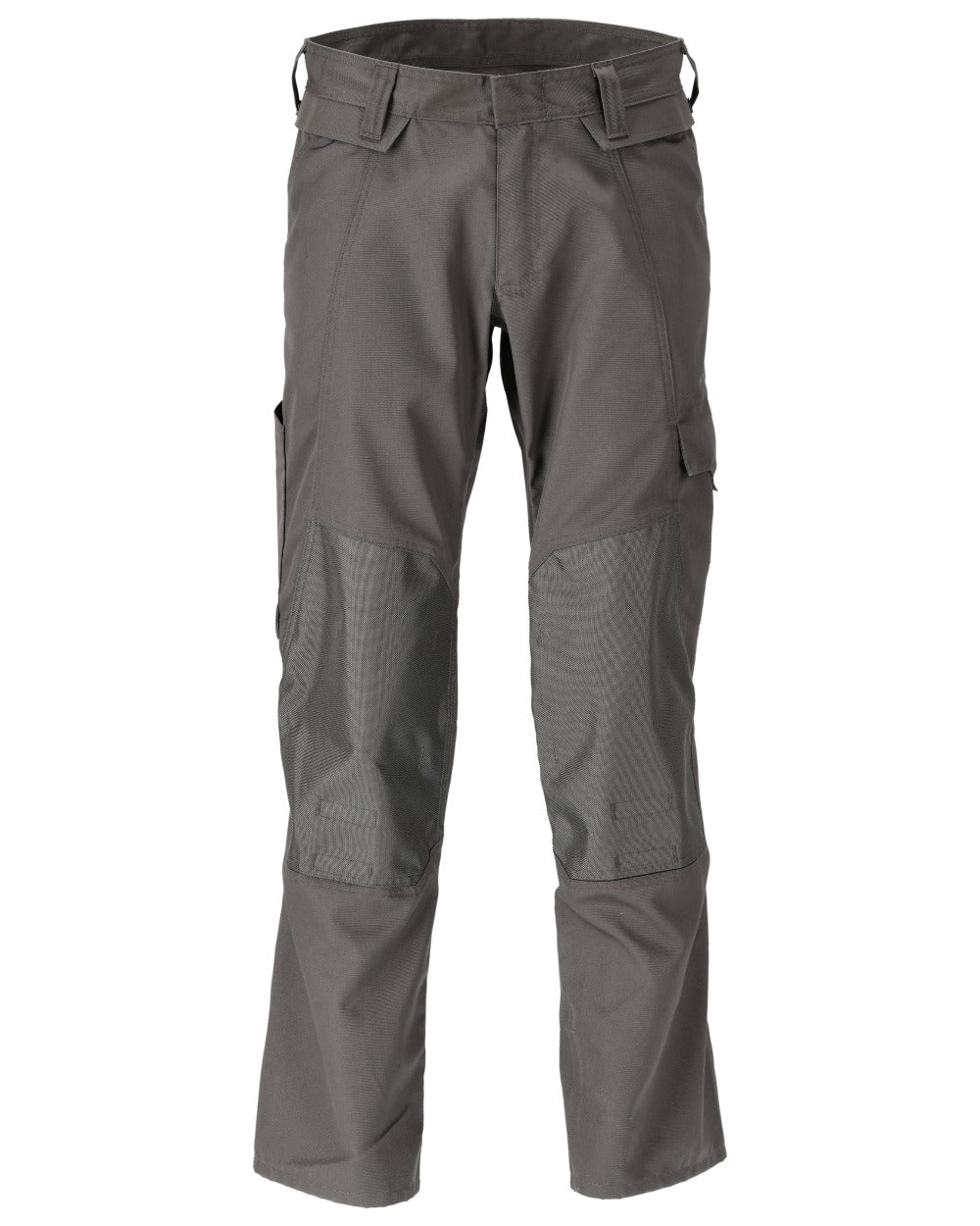Dark Anthracite Coloured Mascot Workwear Mens Accelerate Lightweight Trousers With Kneepad Pockets on white background 