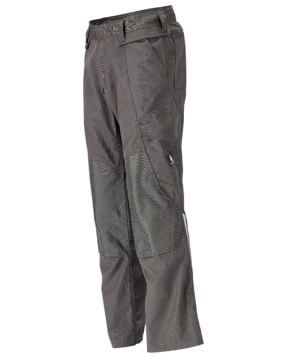 Dark Anthracite Coloured Mascot Workwear Mens Accelerate Lightweight Trousers With Kneepad Pockets on white background 