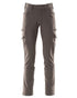 Dark Anthracite Coloured Mascot Workwear Mens Accelerate Lightweight Trousers With Thigh Pockets on white background 