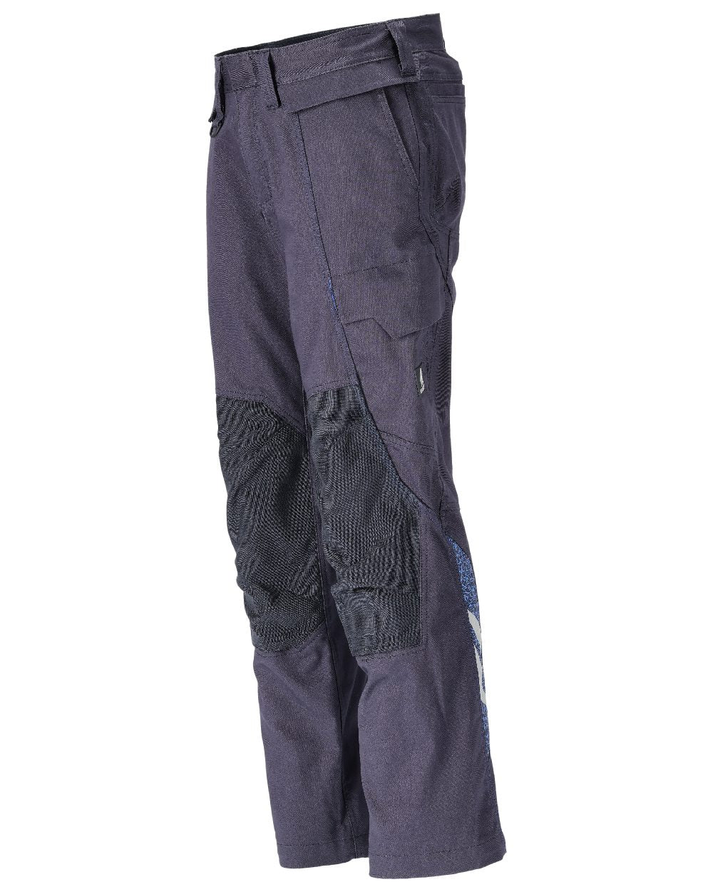 Dark Navy Coloured Mascot Workwear Mens Accelerate Organic Cotton Trousers on white background 
