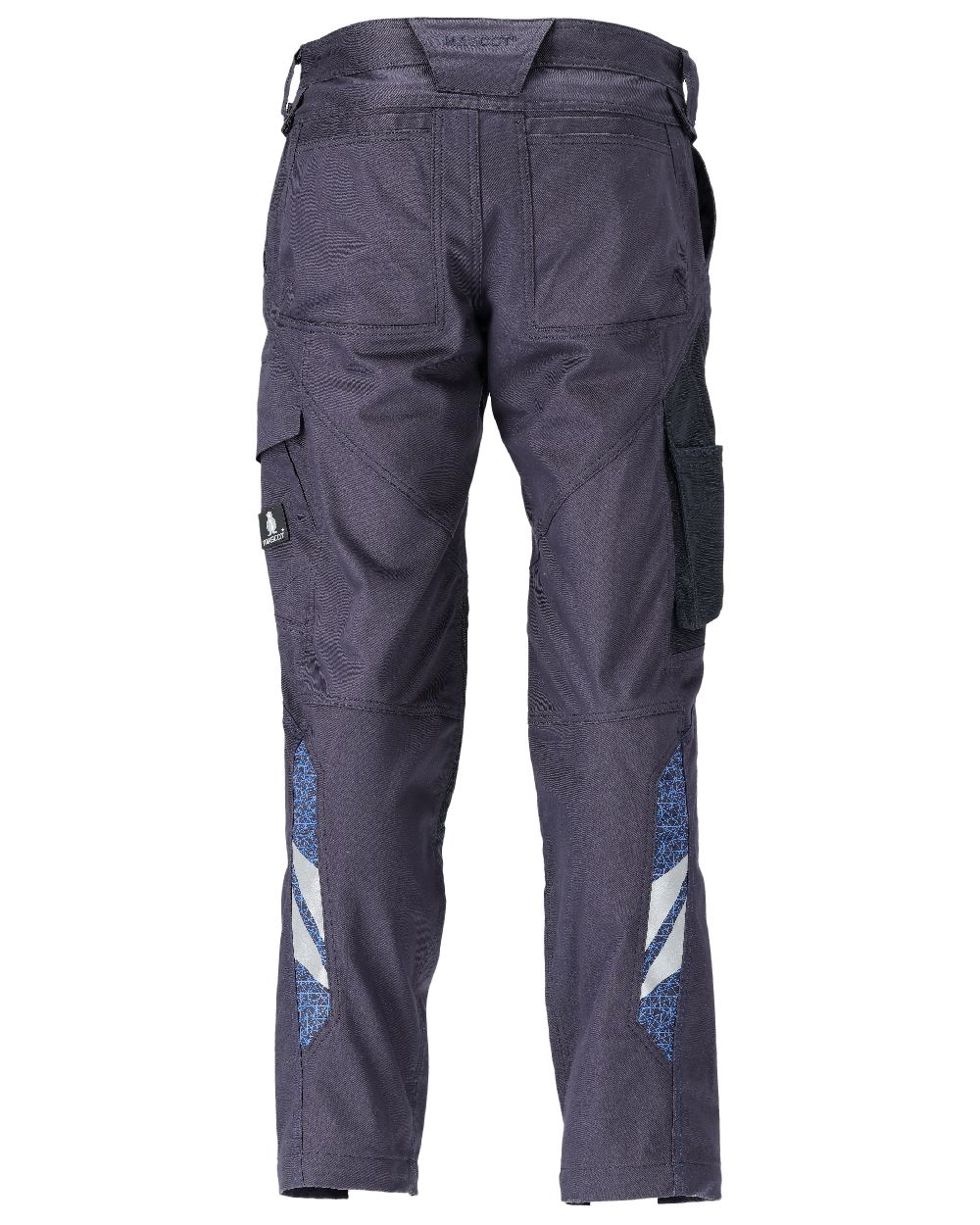 Dark Navy Coloured Mascot Workwear Mens Accelerate Organic Cotton Trousers on white background 