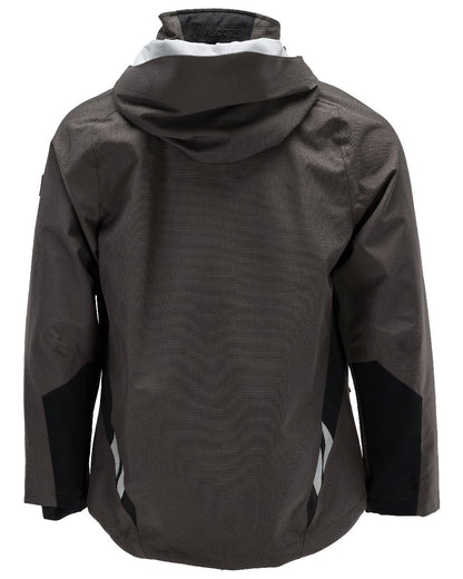 Dark Anthracite Black Coloured Mascot Workwear Mens Accelerate Outer Shell Jacket on white background 